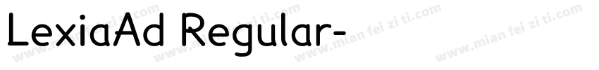 LexiaAd Regular字体转换